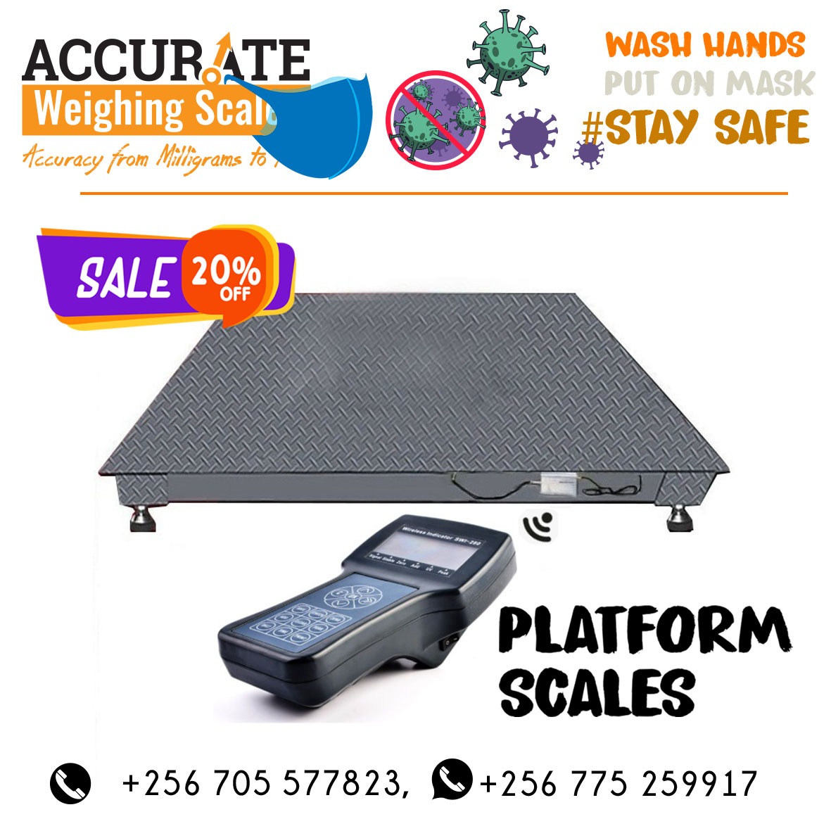 +256 705577823 factory digital and electronic platform scale equipment for sale