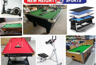 We Sell Snooker Board, Dumbbells, Ab Coaster, Cross Trainer