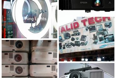 We sell different types of Projectors, CCTV Cameras, Projector Screens and Ring Light (Call or Whatsapp – 08037156170)