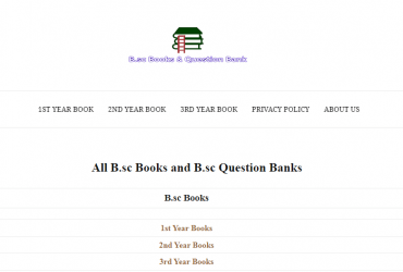 Read Online Free B.Sc Books and Question Banks